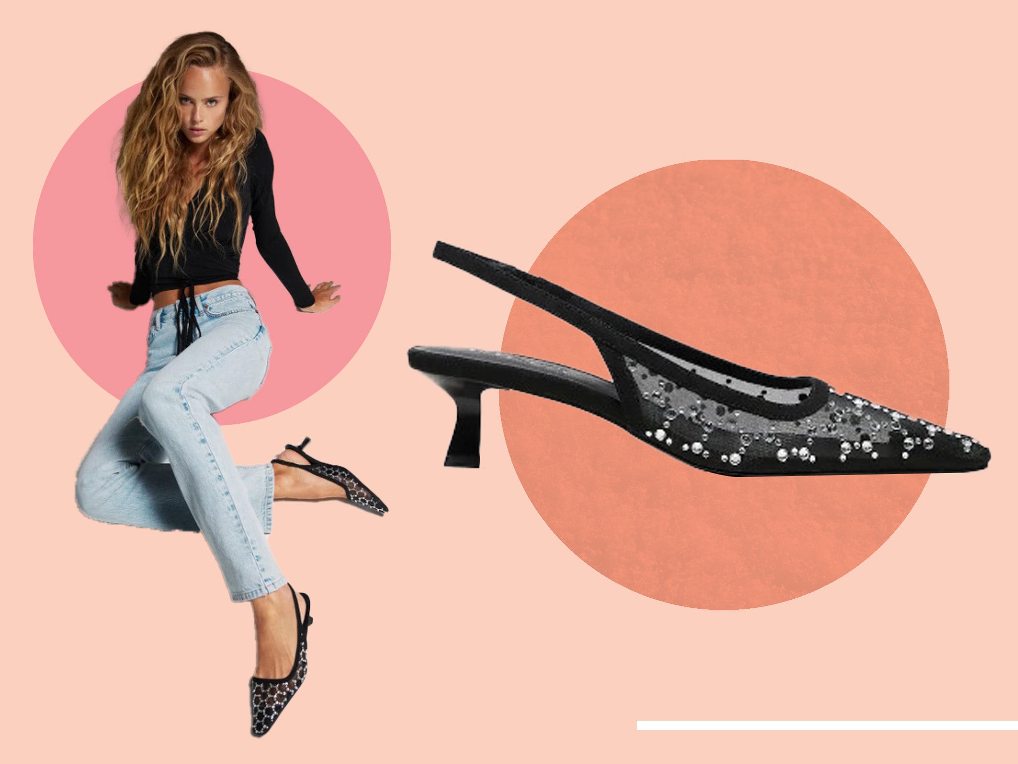 Mango hotsell kitten heels